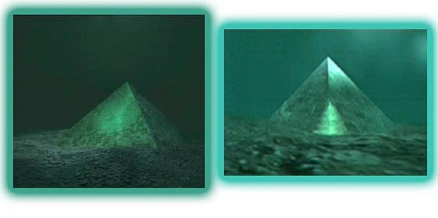 إكتشاف هرمين من الكريستال تحت الماء فى منتصف مثلث برمودا