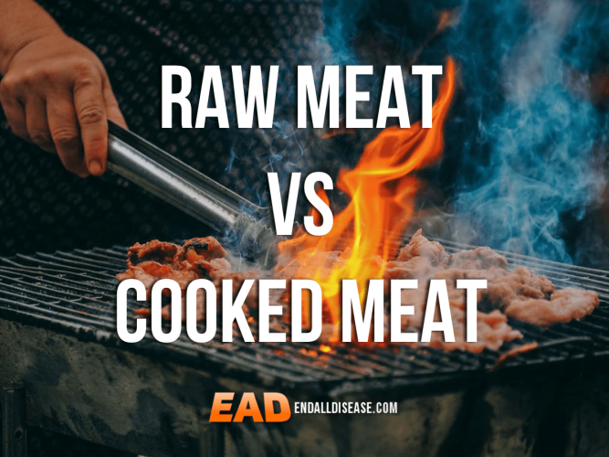 raw meat vs cooked meat